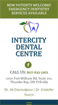 Mobile Screenshot of intercitydentalcentre.com